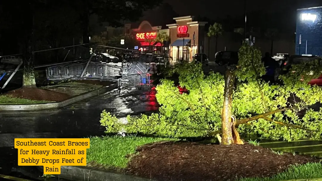 Southeast Coast Braces for Heavy Rainfall as Debby Drops Feet of Rain