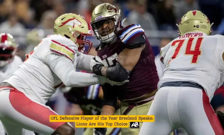 UFL Defensive Player of the Year Breeland Speaks: Lions Are His Top Choice